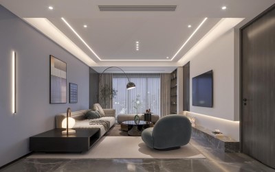 现代客餐厅3D模型下载